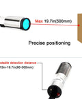 Laser Photoelectric Switch Sensor NPN NO And NC Four Wire Ten To Thirty Volt DC Input Detection Range Eight To Fifty Centimeters