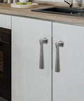Sturdy Zinc Alloy Cabinet Pull Handles With Screws, Sleek Door And Drawer Pulls for kitchen cabinets, easy install, modern design.