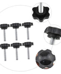 10 Pack Clamping Knobs For Machine Tools And Grip Handles, Screw On Type Threaded Knobs For Quick Install, black industrial knobs