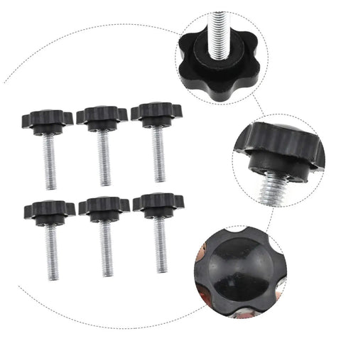10 Pack Clamping Knobs For Machine Tools And Grip Handles, Screw On Type Threaded Knobs For Quick Install, black industrial knobs