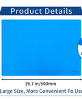 Premium Silicone Soldering Work Mat Heat Resistant Up To 920F Large 19.8 X 13.8 Inches with dimension details displayed