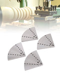 Heavy Duty Four Pack Eight Inch Flat Lathe Jaws Rock Solid Construction With Grade 45 Steel used in woodturning setup.