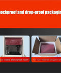 Portable Pneumatic Dot Peen Marking Machine Grease Monkey Approved Handheld Metal Engraving Tool in shockproof packaging.