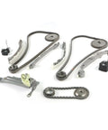Heavy Duty Timing Chain Kit Compatible With Nissan Titan Armada Infiniti Qx56 Qx80 And G70 5.0L V8 Engines VK56VD Code For High Performance Auto Parts That Last Forever, metal chains and guides
