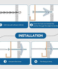One Eighth Inch By Two Inch Toggle Bolts And Wing Nuts installation steps for drywall hanging, zinc-plated carbon steel