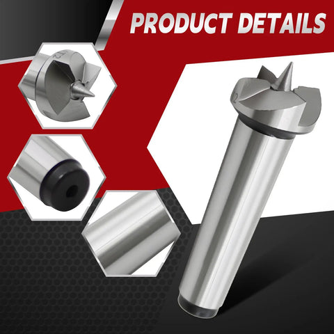 MT2 Wood Lathe Live Center Set With 4 Piece Spur Cup Kit Arbor Drive Driver And Five Eighths Inch Spur Center details