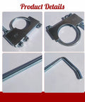 Heavy Duty 2.5 Inch Exhaust Hanger Clamp On Universal Fit For Cars And Trucks, No Weld Install, Durable Steel Bracket