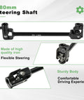 All In One Go Kart Steering Kit With Rugged Rack And Pinion Setup 380mm shaft made of high-quality iron for flexible steering