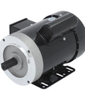 Half HP Single Phase Electric Motor 1725 RPM TEFC 115 230V Copper Windings Steel Plate Compact Black Unit For Industrial And Agricultural Machinery CW And CCW Rotation Easy Install Durable