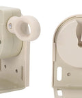 Universal Cordless Crank Bracket Mounting Kit For Porch And Backyard Sunshades Aluminum Alloy Hardware Beige Finish