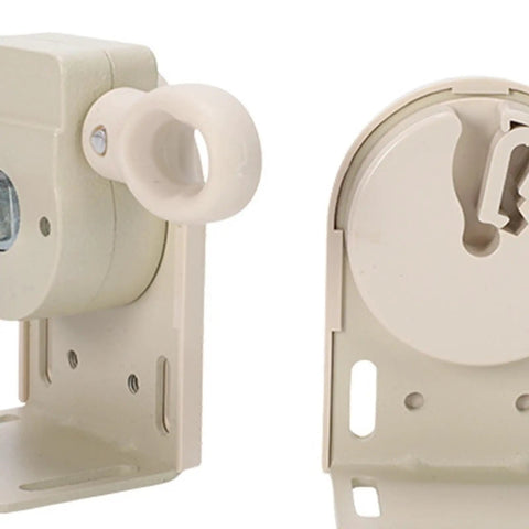Universal Cordless Crank Bracket Mounting Kit For Porch And Backyard Sunshades Aluminum Alloy Hardware Beige Finish