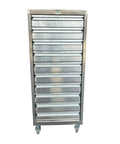 Built Like Beef Rolling Steel Tool Cabinet With Grip Tight Locking Drawers, mobile tool chest with multiple drawers.