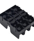 Top-Shelf 30 Amp Fuse Block Accommodates 10 X 38 Millimeter Fuses With 3-Pole Configuration Rated at 600 Volts for circuit protection.