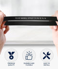 Hands holding Replacement Belt For Bissell Vacuum 7 9 10 Part Number 3031120 2 Pack, showing size and compatibility icons.