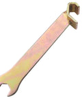 2-Pack 2-In-1 Vent Duct Wrenches Set with 135mm and 155mm galvanized flange duct clamps hook and angle wrench close-up