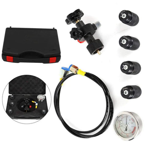 3500 Psi Hydraulic Accumulator Nitrogen Charging Kit With Gas Valve Test Kit And Inflatable Tool For Beefy Pressure Testing And Easy Inflation Checks, Compact Safe Heavy Duty