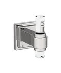 Glacio Clear Chrome Single Robe Hook Towel Holder About 3 Inch Long Mixed Material Luxury Bath Hardware Modern Designer Look