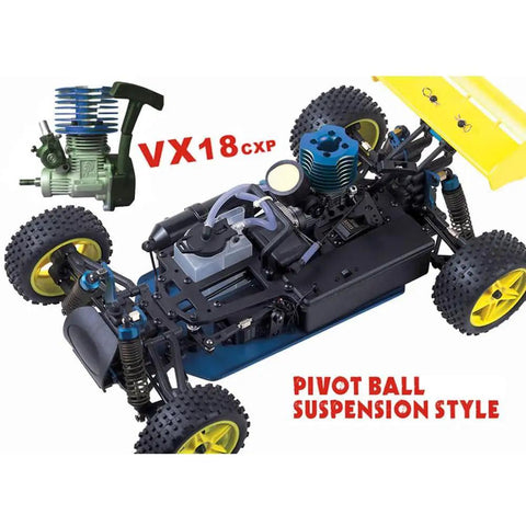 Beast One Tenth Scale Nitro RC Buggy With 4WD Off Road Power Gas Powered Two Speed Auto Transmission Ready To Run RC Car