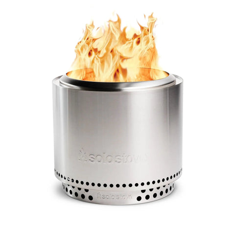 Bonfire Smokeless Fire Pit With Stand, 19.5 Inch Portable Stainless Steel Wood Burning Outdoor Fireplace With Removable Ash Pan