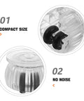 Close-up view of Furniture Caster Wheels ABS Portable Base Silent Movement for Cabinets, showcasing compact size and noise-free design.