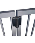 Heavy Duty Self-Closing Gate Hinges With Adjustable Tension For High Traffic Gates And Pool Fences Gloss Black Covers Rust Proof