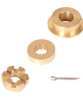 Outboard Propeller Hardware Kit For 8HP To 15HP Engines With Thrust Bushing, Spacer, Prop Nut And Cotter Pin Fits Evinrude Johnson OMC BRP Models
