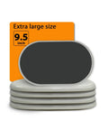 Stack of 9.5 inch extra large furniture sliders for carpet and hardwood floors, reusable moving pads for sofas and beds.