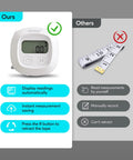 Bluetooth Body Tape Measure With App 60 Inch Retractable Locking Tape vs traditional tape comparison