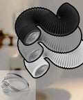 4 Inch Dryer Vent Hose Flexible Insulated Air Ducting With PVC Aluminum Foil Outer Layer 8 Feet Long Includes 2 Clamps