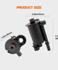 Product dimensions of vapor canister purge valve for GM in black color