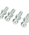 Four metal 13mm ball pins from Heavy Duty 13mm Ball Pins Gas Lift Support Hardware Kit With 4 Ball Pins Washers And Nylock Nuts For Car Hood Trunk.