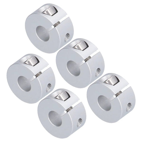 Heavy Duty Clamp Style Shaft Collars Are Totally Solid For Robotics And Engineering Work High Strength Aluminum Alloy For Axle Fixing Zero Hassle Setup Is Easy Peasy 5 Pack Size Fits Any Tough Project You Have To Complete Now, 5 aluminum shaft collars