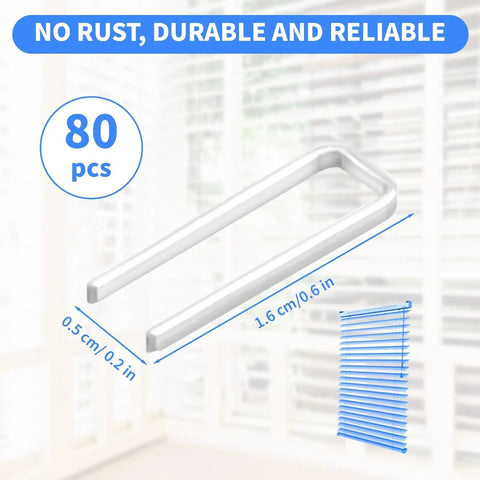 Kickass Shutter Repair Kit With Hella Durable Staples For Plantation Window Louvers Replacement Pins 0.6 X 0.2 Inch showing zinc plated louver pins.