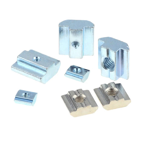 30 Pcs Hella Secure M8 T Sliding Hammer Block Nuts for 4040 Aluminum Extrusion Profiles with 8mm T Slot Fits CNC Router and 3D Printer Build Frames Corrosion Resistant Carbon Steel, assortment of metal nuts