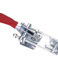 U Bolt Toggle Latch Clamp 360 Lbs Holding Power Heavy Duty Adjustable Small Latch Hardware with red handle and silver metal parts
