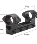 One Piece High Profile Magnum Air Rifle Scope Mount With Stop Pin 11mm Dovetail Fits Scopes With One Inch Tubes Two 1 Inch Rings