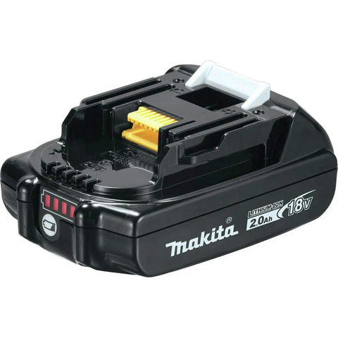 18V 2.0Ah battery for 18V LXT Sub-Compact Brushless Drill And Impact Driver Go-To Combo Kit, black rectangular design