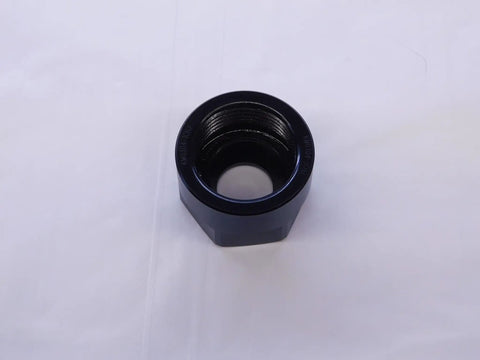 Top Shelf ER16 Collet Nut Locknut for Heavy Duty CNC Milling, black hardened steel, designed for secure clamping.