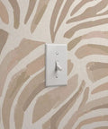Total Knockout Modern Animal Print Vinyl Wallpaper Featuring A Slick Leather Texture Dang Durability Commercial Grade Wallcovering Easy Paste Install Home Upgrade with light switch on wall