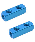Two Way Five Port Aluminum Pneumatic Manifold Block Splitter Inline Fittings For Air Compressors And Portable Air Tanks Easy Install