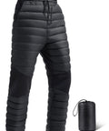 Men's Warm Utility Puffy Quilted Insulated Windproof Winter Pants For Cold Weather Cozy Thermal Lined Outdoor Gear In Black Extra Small