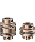 Awesome Flexible Motor Shaft Coupler Made From Super Lightweight Aluminum For 3D Printers, 5mm size, diaphragm design.