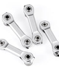 Beefed Up Alloy Sway Bar Links And Balls For LOSI DBXL 2.0 RC Truck Durable Aluminum Components For Smooth Handling Easy Install And Maximum Stability On Rugged Tracks silver alloy sway bar links set