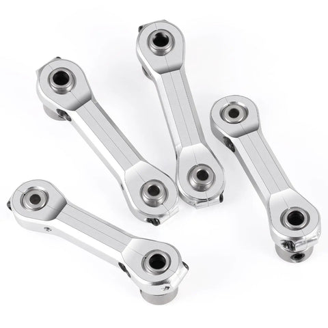 Beefed Up Alloy Sway Bar Links And Balls For LOSI DBXL 2.0 RC Truck Durable Aluminum Components For Smooth Handling Easy Install And Maximum Stability On Rugged Tracks silver alloy sway bar links set