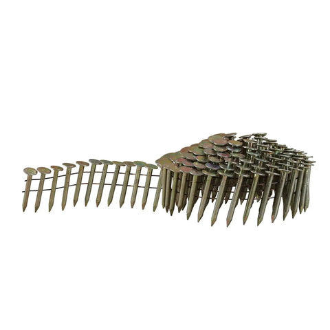 Hella Tough 15 Degree Wire Collated Galvanized Coil Roofing Nails For Asphalt Shingles Siding And Wall Sheathing In Heavy Duty Bulk Box with fasteners.
