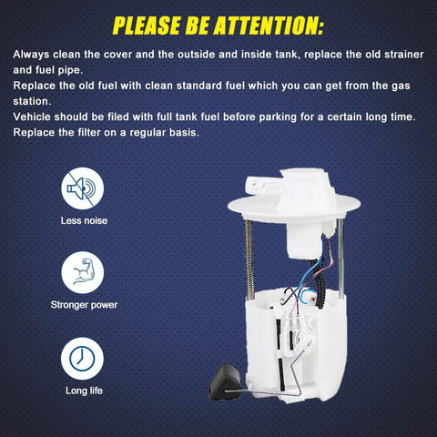 Fuel Pump Module Assembly E8874M Fits 2005 2006 2007 2008 Toyota Corolla And Matrix L4 1.8L shown with installation tips