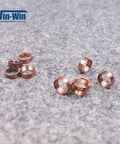 Win-Win copper bleed-down valve seal hoops for waterjet intensifier pump; set of 8 copper rings