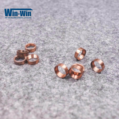 Win-Win copper bleed-down valve seal hoops for waterjet intensifier pump; set of 8 copper rings
