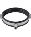 Built Tough Heavy Duty Galvanized Pipe Hanger With Rubber Clamp For PVC And Metal Pipes, Conduit Mounting Bracket, Wall Mount Tube Clamp, Rigid Conduit Holder, Pipe Attachment Hanger For Ducts And Drain Lines, round galvanized clamp