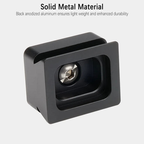 Rugged Aluminum DSLR Video Camera Finder Dovetail Mount With One Quarter Inch Screw for optical finderscope, black anodized